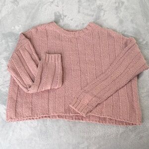 PacSun Dusty Rose Ribbed Sweater